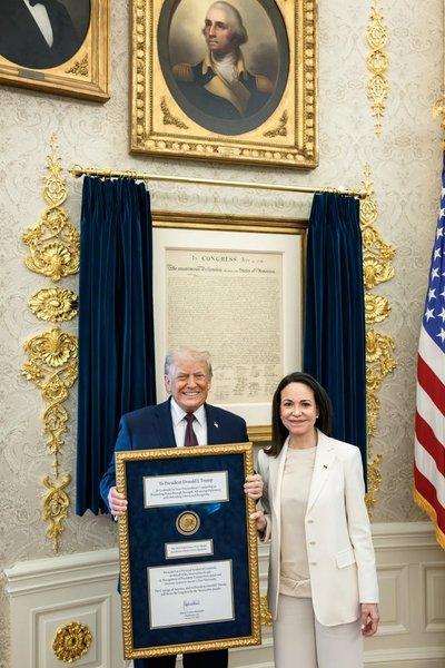 дональд трамп нобелевская премия мира мария корина мачадо