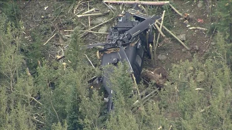разбившийся вертолет Black Hawk в Колорадо